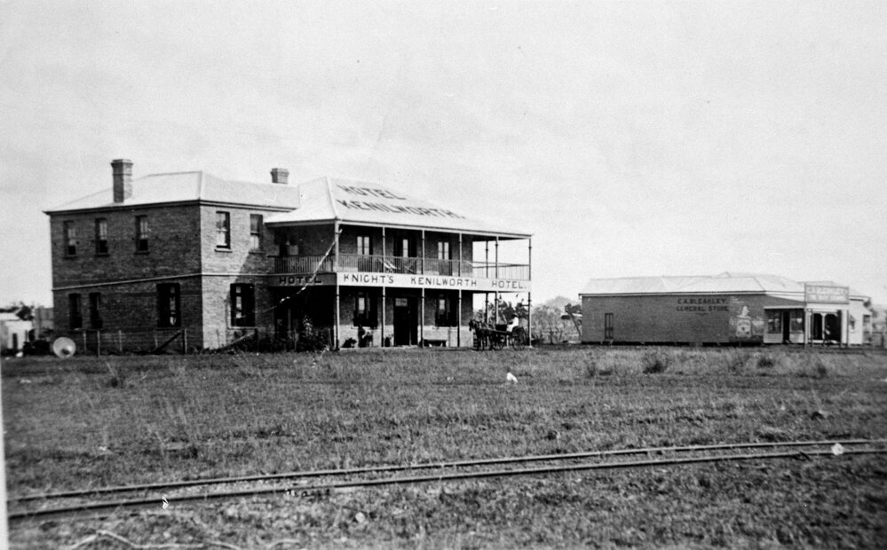 The Kenilworth Hotel &amp; Bleakley's General Store, Kaimkillenbun, circa 1912