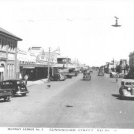 Street view of Cunningham Street, Dalby, circa 1930