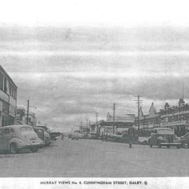 Street view of the Cunningham Street, Dalby, circa 1930