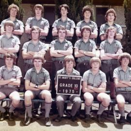 Students in Grade 10 Red at St. Mary's College, Dalby, 1975