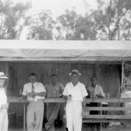 Group at an outdoor bar, no location, no date