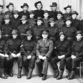 Group of men in uniform, no location, no date