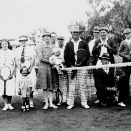 Tennis group, unknown location, no date