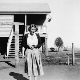Woman in the garden, no location, no date
