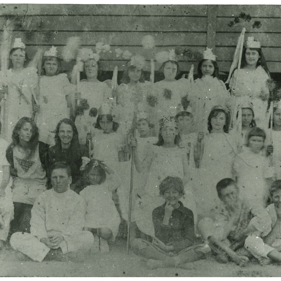 Miles State School children perform 'Dame Durden's School'