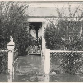Flooding in Wood Street, Dalby, 1988