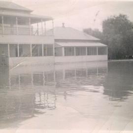 Flooding at the Albion Hotel, Dalby, 1954