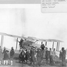 Joy flights at the Dalby Aerodrome, 1931-1935