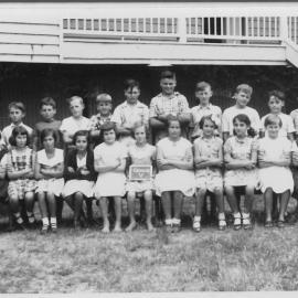 Students in Grade 5 at Miles State School, 1955