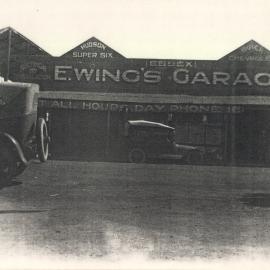 Ewing's Garage in Cunningham Street, Dalby, circa 1920