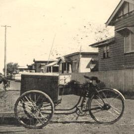 Delivery tricycle in Dalby, 1935