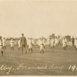 Dalby State School Junior Cadet Corps on France's Day, 1917