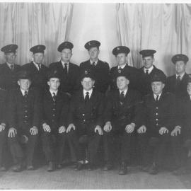 Members of Dalby Fire Brigade, 1957