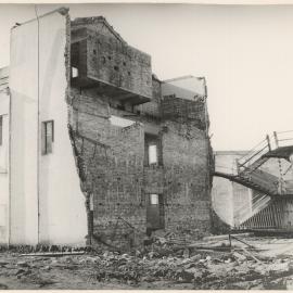 Star Theatre during demolition, Dalby, 1987