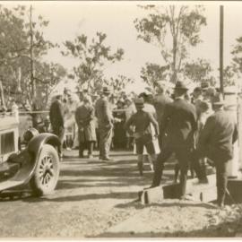 Opening of Tipton Bridge, Dalby, 1932