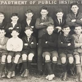 Students at the Travelling Manual Training School, Jandowae, 1927