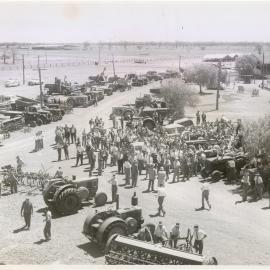 Machinery auction at Dalby Showgrounds, circa 1961