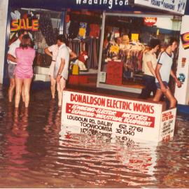 Cunningham Street in flood, Dalby, 1981