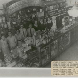 Staff of Cafe Majestic, Dalby, 1938
