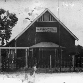 Chinchilla Soldiers' Memorial Hall, 1925