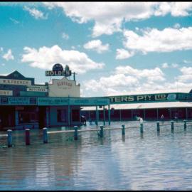 Flooded streets, Chinchilla, 1956