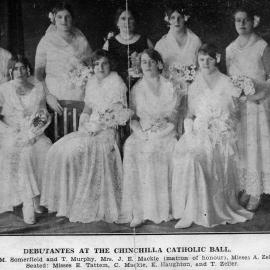 Debutantes at the Chinchilla Catholic Ball, 1931