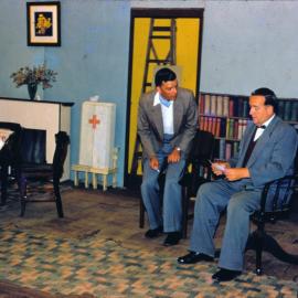 Two members of St. Cecilia's Players, Chinchilla, 1955